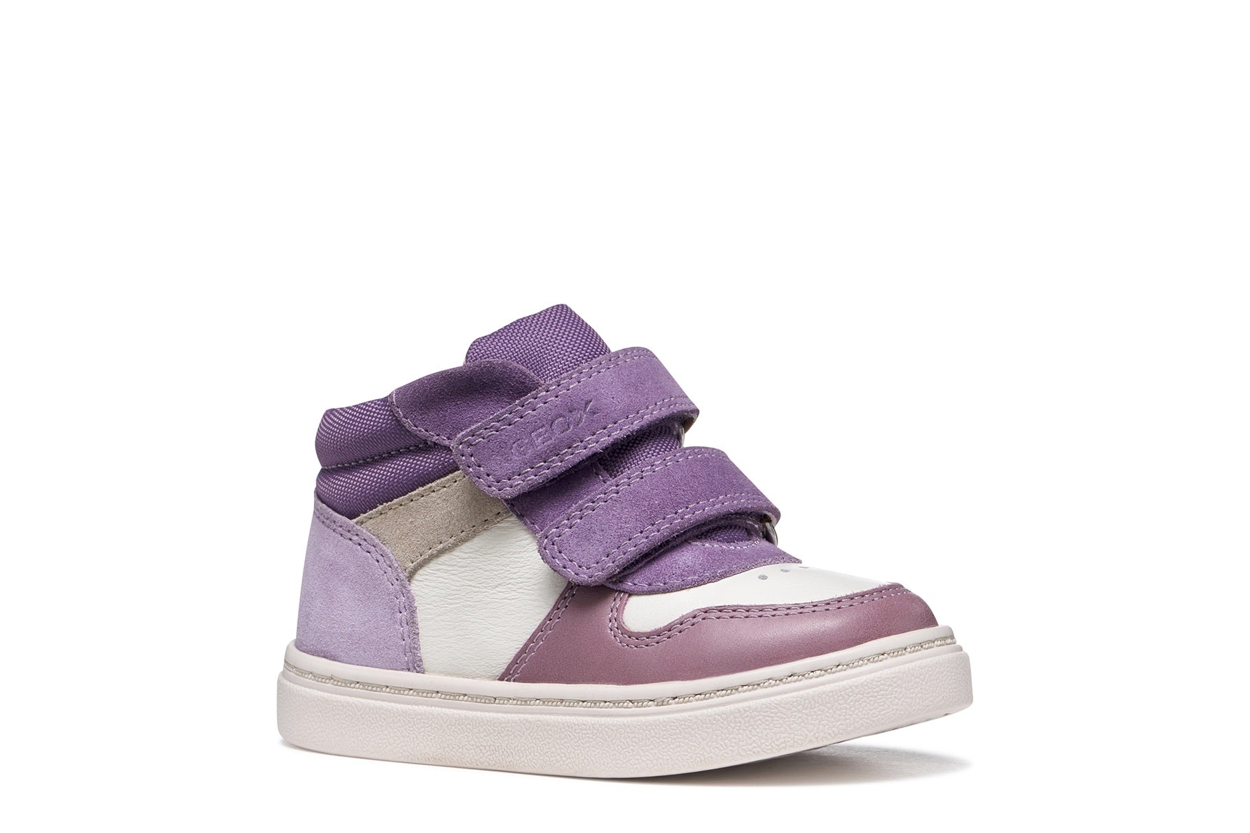 Geox Respira pantofi fete Nashik 20-27 Light Ivory/Dark Mauve