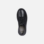 Geox Respira pantofi fete pentru scoala cu siret Casey 31-36 Black