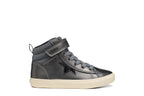 Geox Respira pantofi fete Gisli 28-36 Dark Grey/Black
