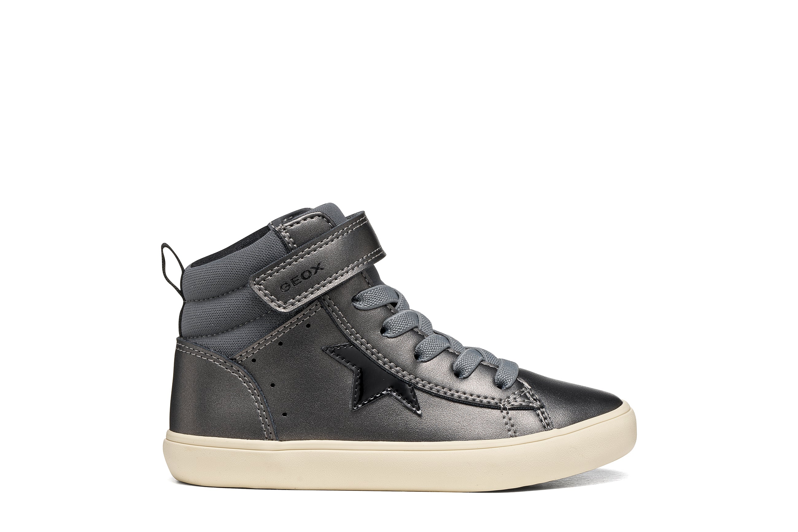 Geox Respira pantofi fete Gisli 28-36 Dark Grey/Black
