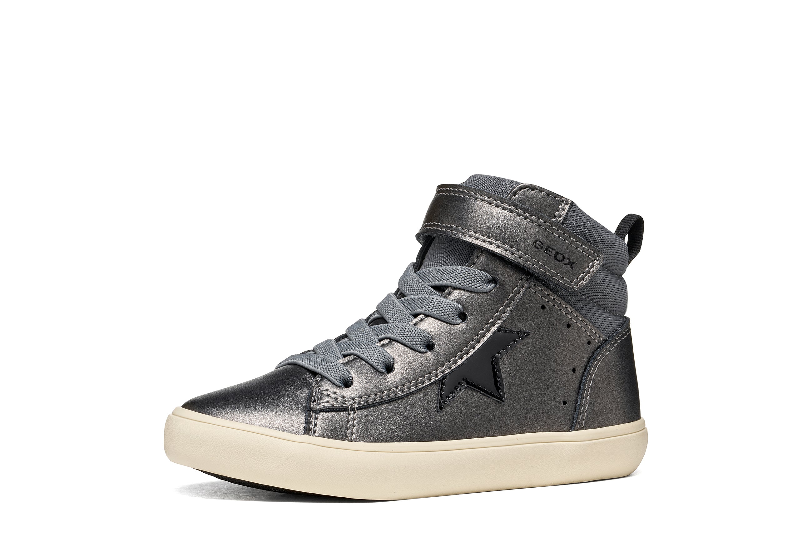 Geox Respira pantofi fete Gisli 28-36 Dark Grey/Black