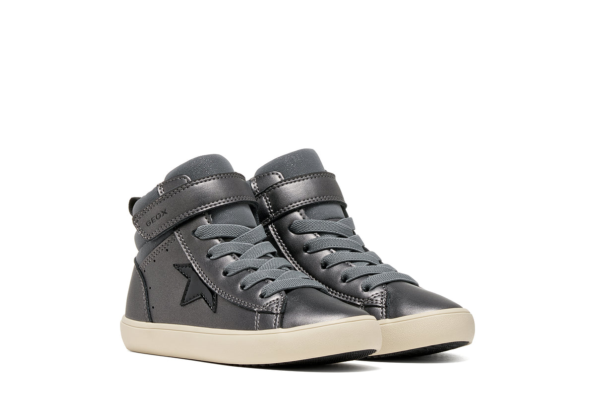 Geox Respira pantofi fete Gisli 28-36 Dark Grey/Black Imagine principală a produsului