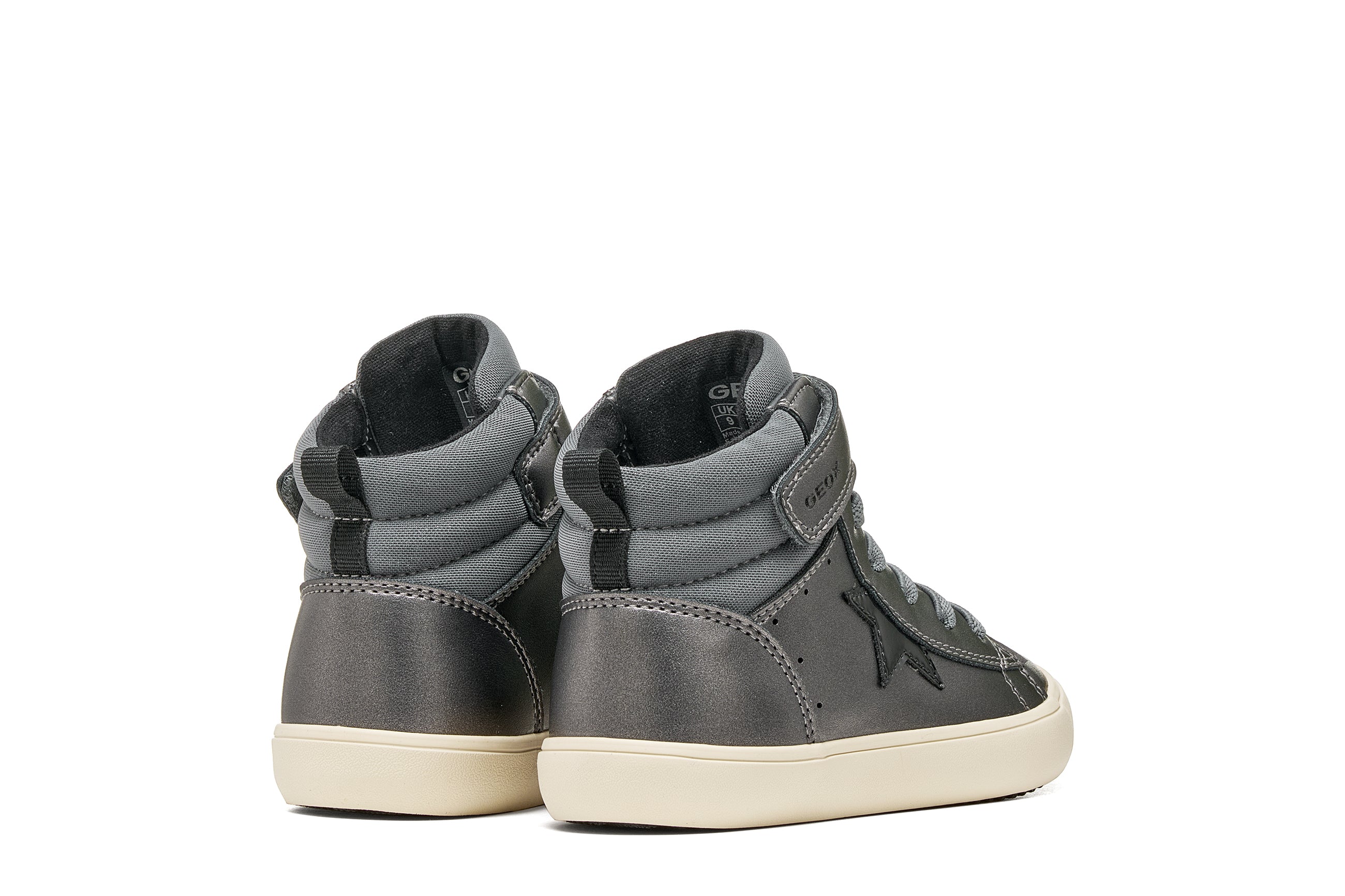 Geox Respira pantofi fete Gisli 28-36 Dark Grey/Black