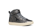 Geox Respira pantofi fete Gisli 28-36 Dark Grey/Black