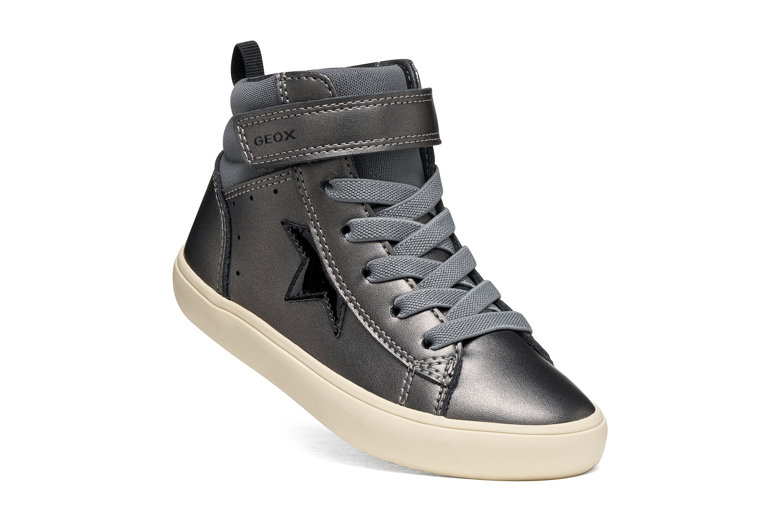 Geox Respira pantofi fete Gisli 28-36 Dark Grey/Black