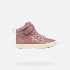 Geox Respira pantofi fete Gisli 28-36 Dark Rose/Platinum