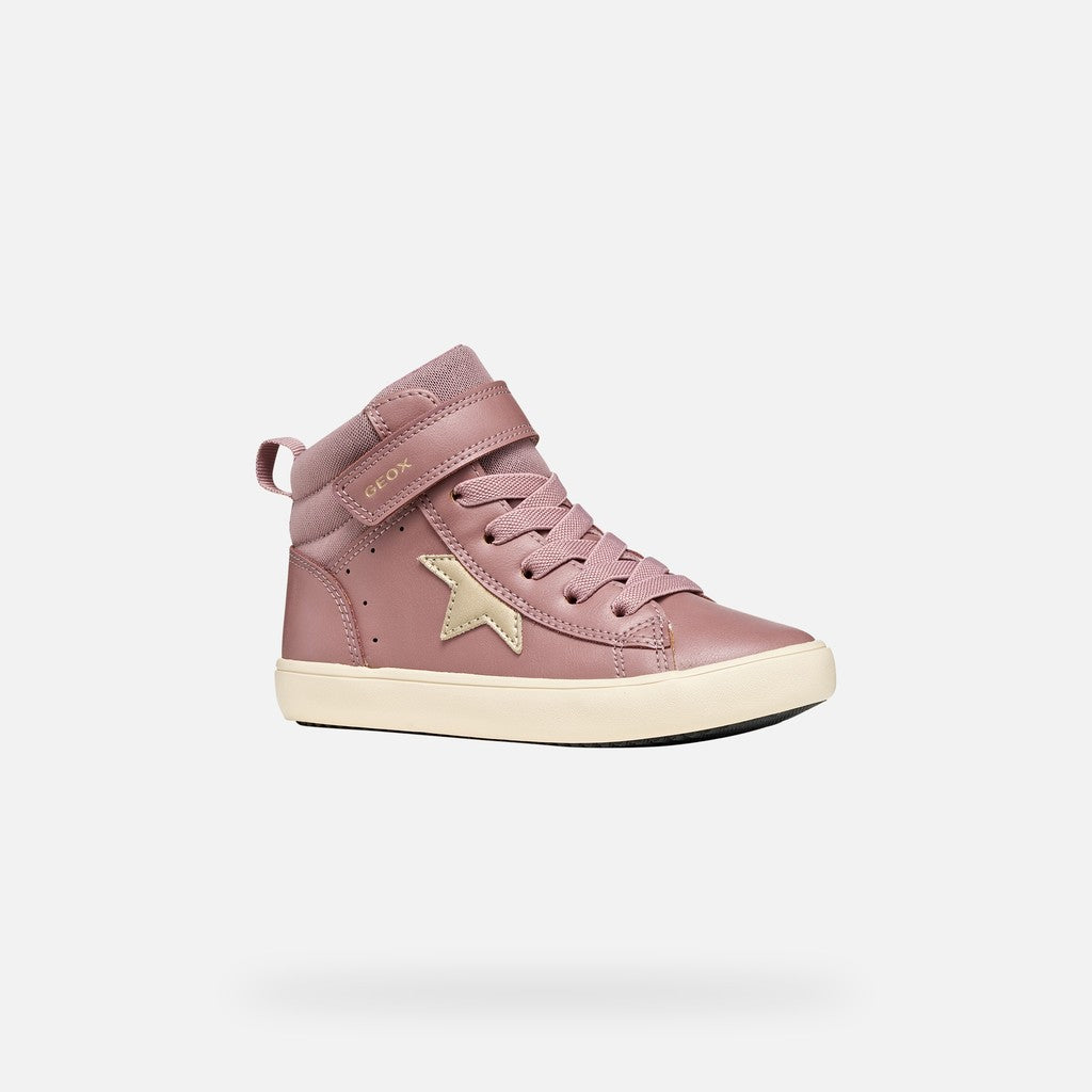 Geox Respira pantofi fete Gisli 28-36 Dark Rose/Platinum