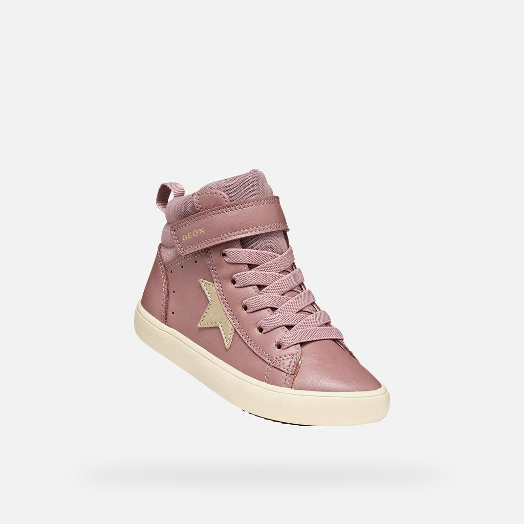 Geox Respira pantofi fete Gisli 28-36 Dark Rose/Platinum