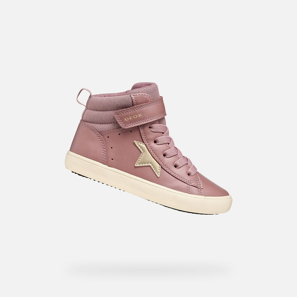 Geox Respira pantofi fete Gisli 28-36 Dark Rose/Platinum