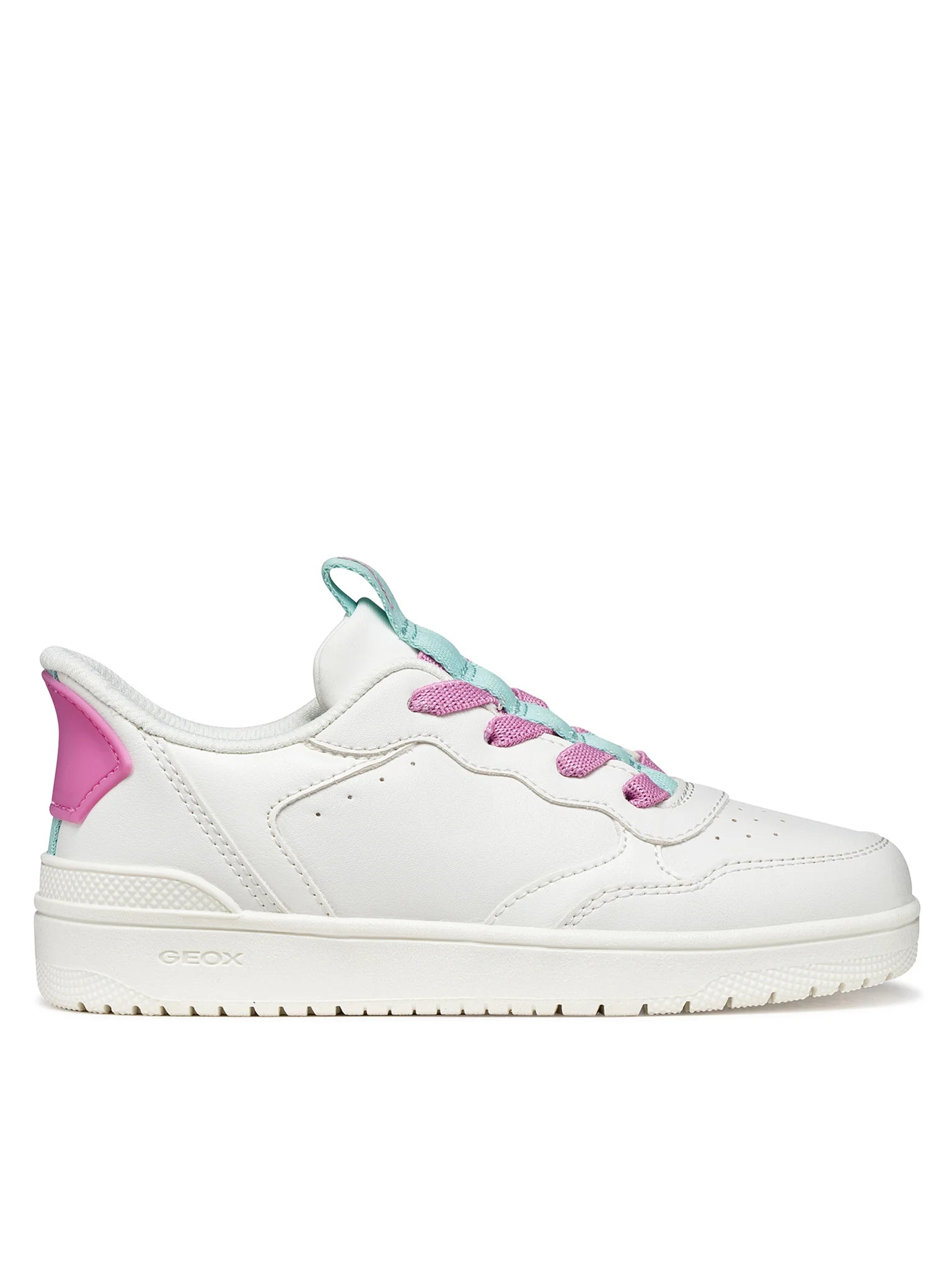 Geox Respira pantofi sport fete FASTin (slip-on)  28-37 White/Dark Pink