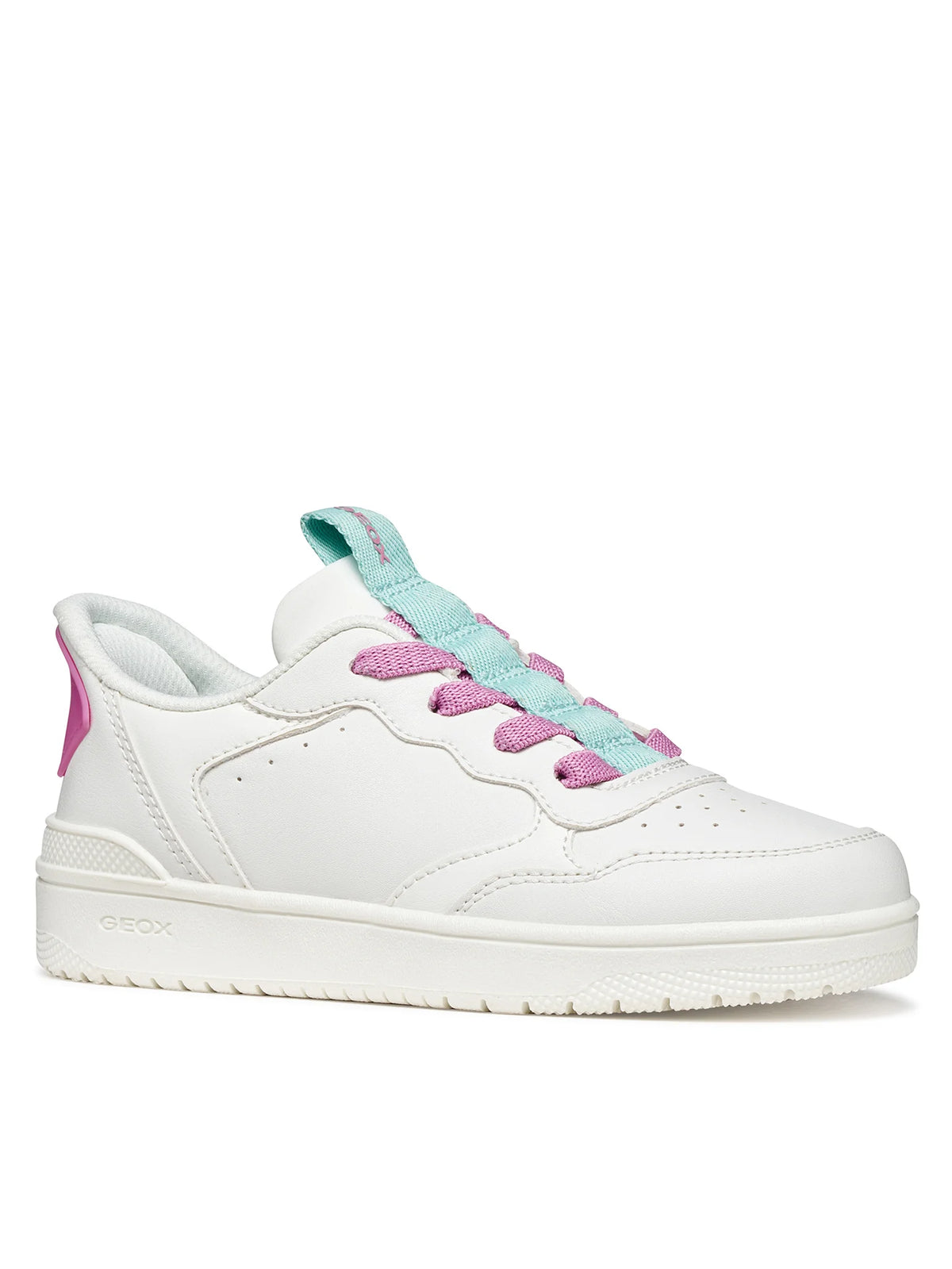 Geox Respira pantofi sport fete FASTin (slip-on)  28-37 White/Dark Pink Imagine principală a produsului