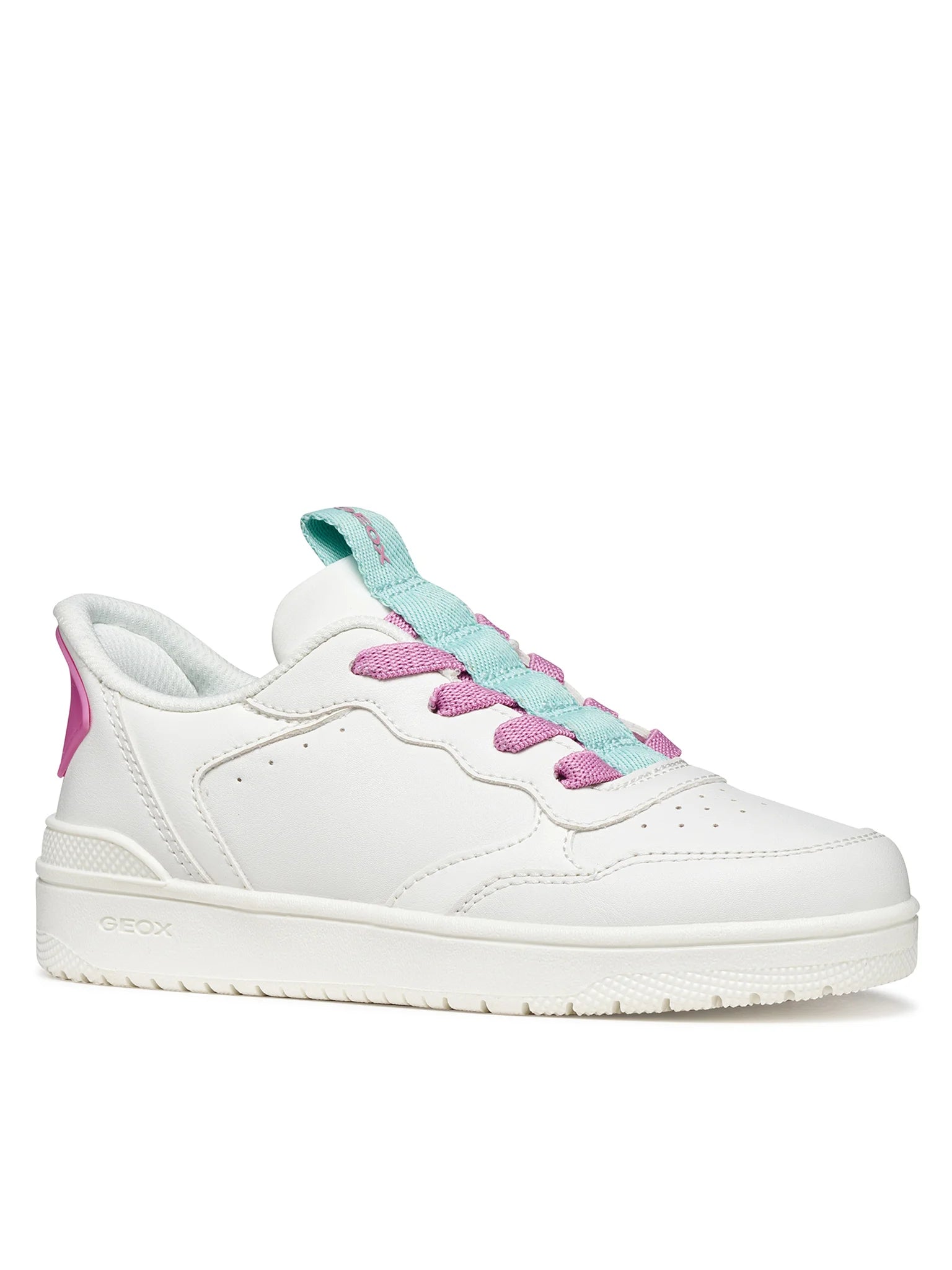Geox Respira pantofi sport fete FASTin (slip-on)  28-37 White/Dark Pink