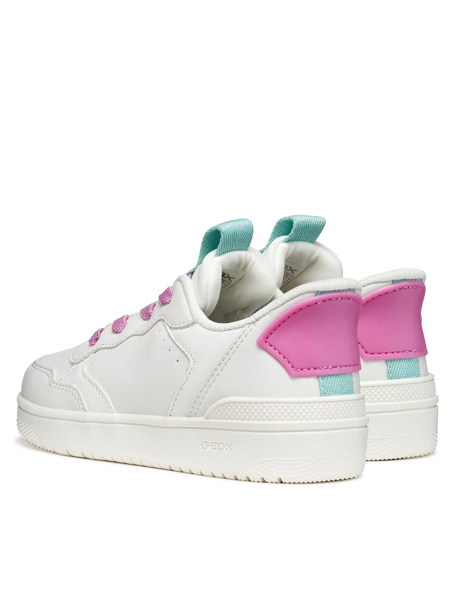Geox Respira pantofi sport fete FASTin (slip-on)  28-37 White/Dark Pink