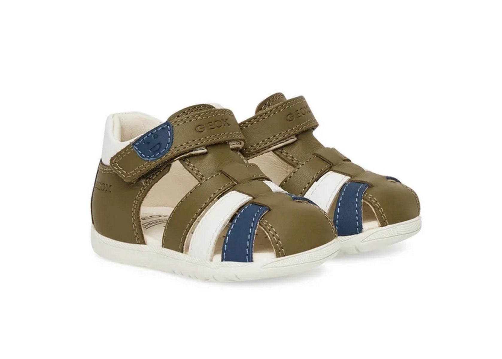 Geox sandale baieti 18-26 Macchia Pistachio/White