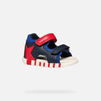 Geox sandale baieti 19-25 Iupidoo Navy/Royal-Red