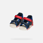 Geox sandale baieti 19-25 Iupidoo Navy/Royal-Red