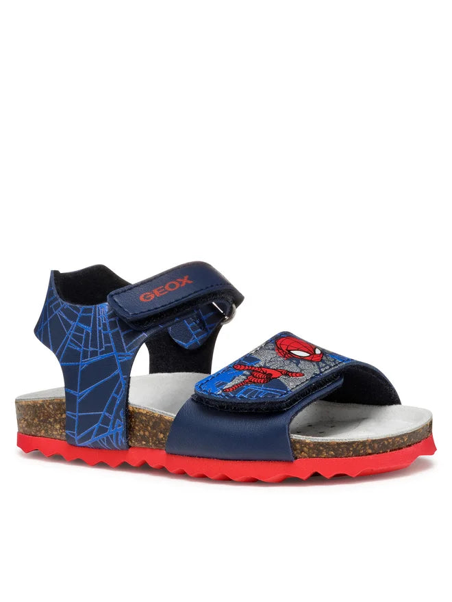 Geox sandale baieti 24-27 Chalki Navy/Red Spiderman