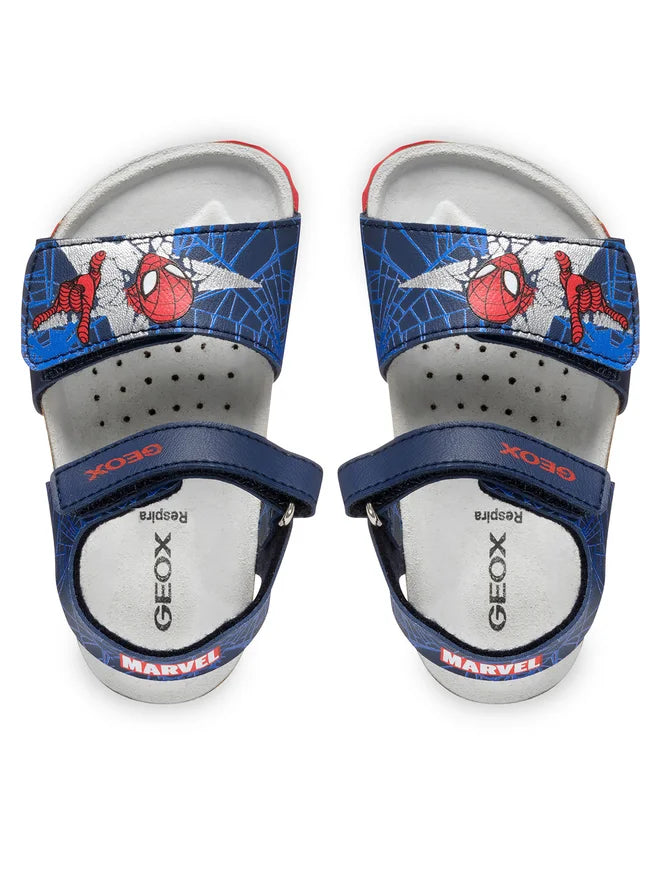 Geox sandale baieti 24-27 Chalki Navy/Red Spiderman
