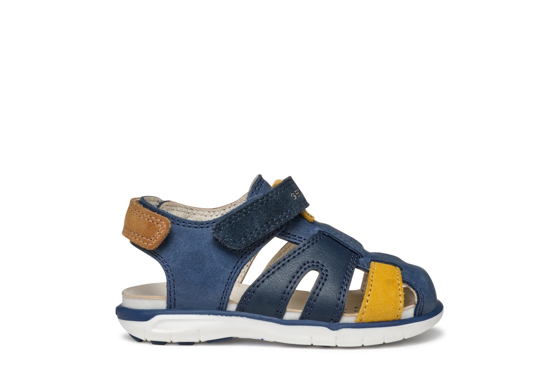 Geox sandale baieti 20-23 Delhi Dark Navy/Dark Yellow