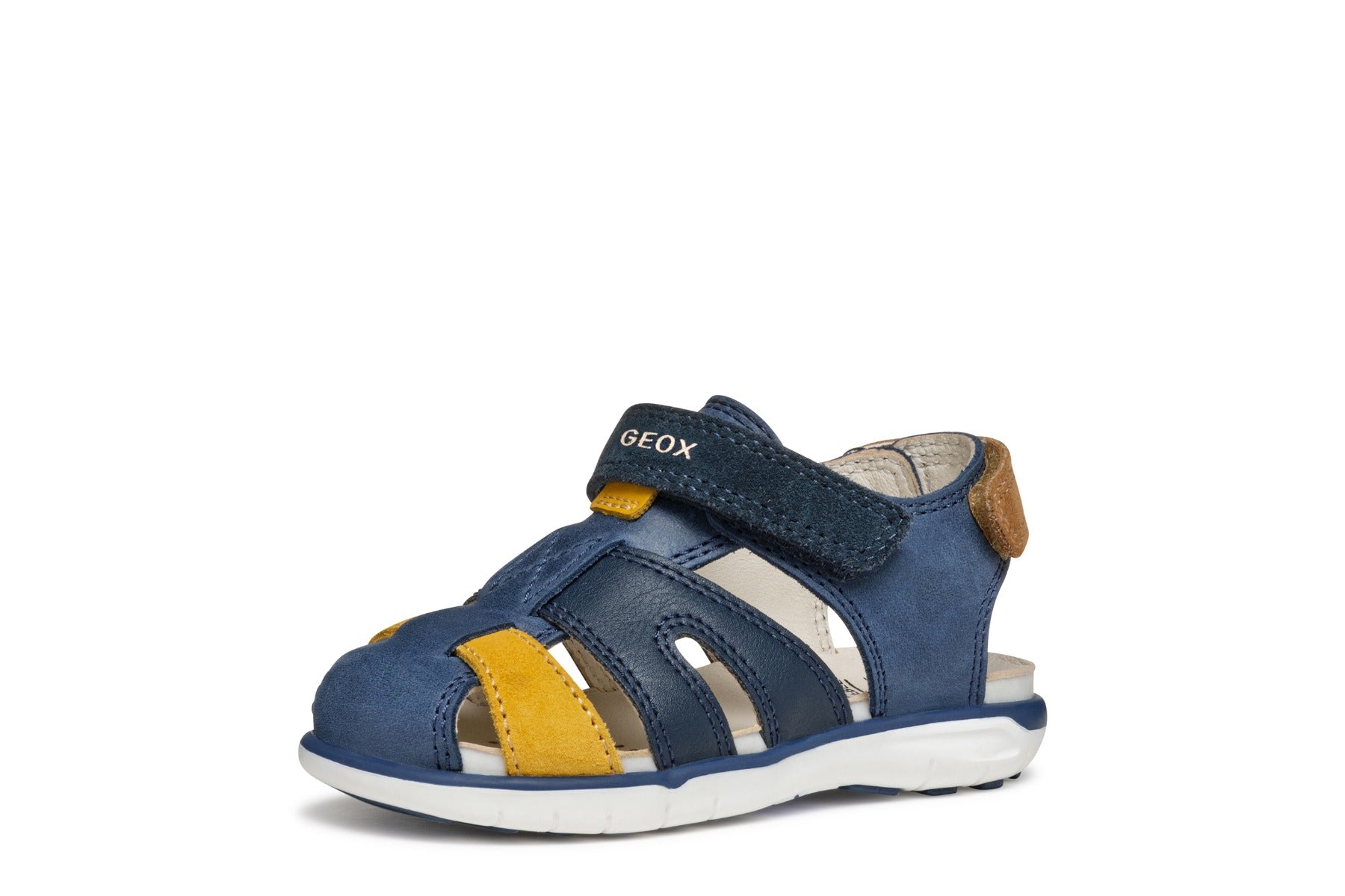Geox sandale baieti 20-23 Delhi Dark Navy/Dark Yellow