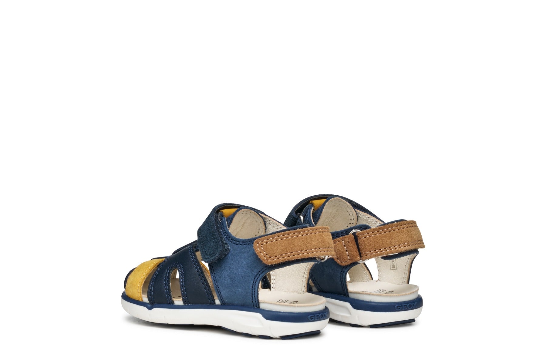 Geox sandale baieti 20-23 Delhi Dark Navy/Dark Yellow