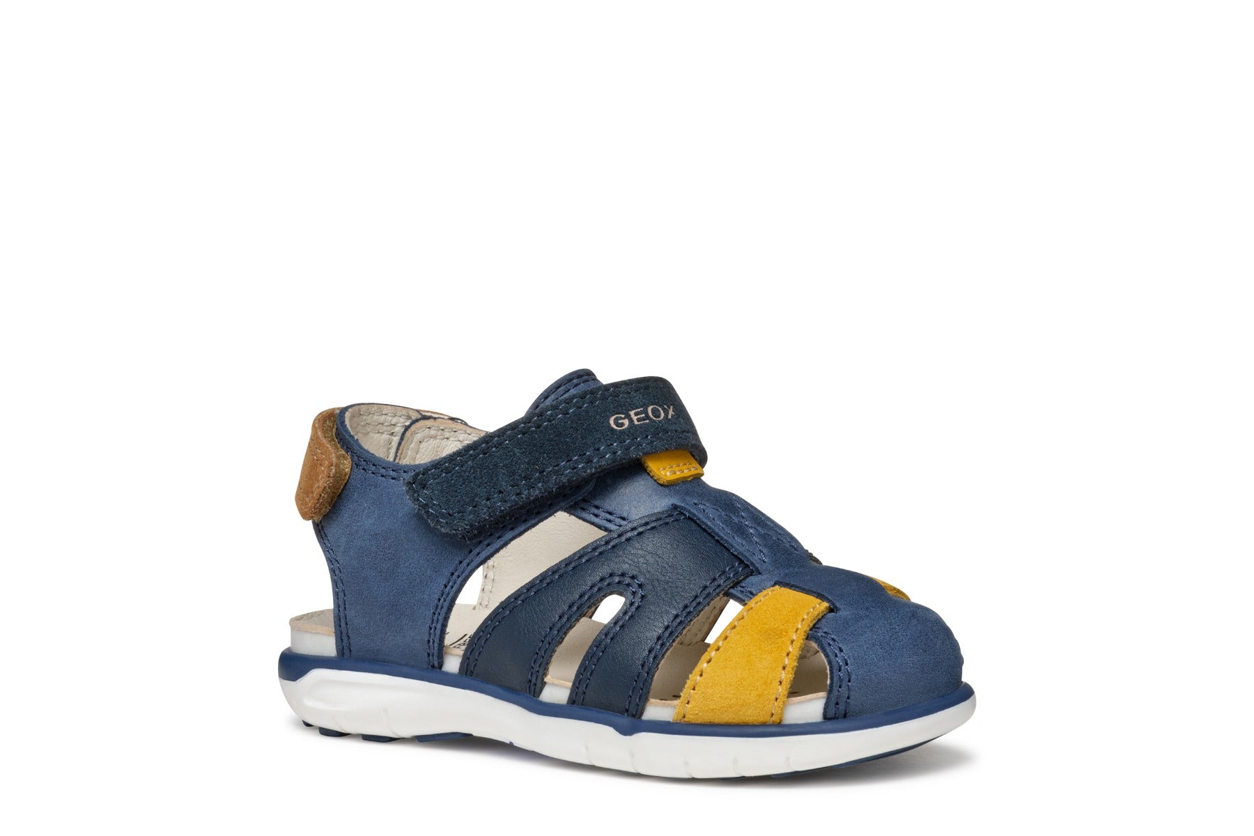 Geox sandale baieti 20-23 Delhi Dark Navy/Dark Yellow