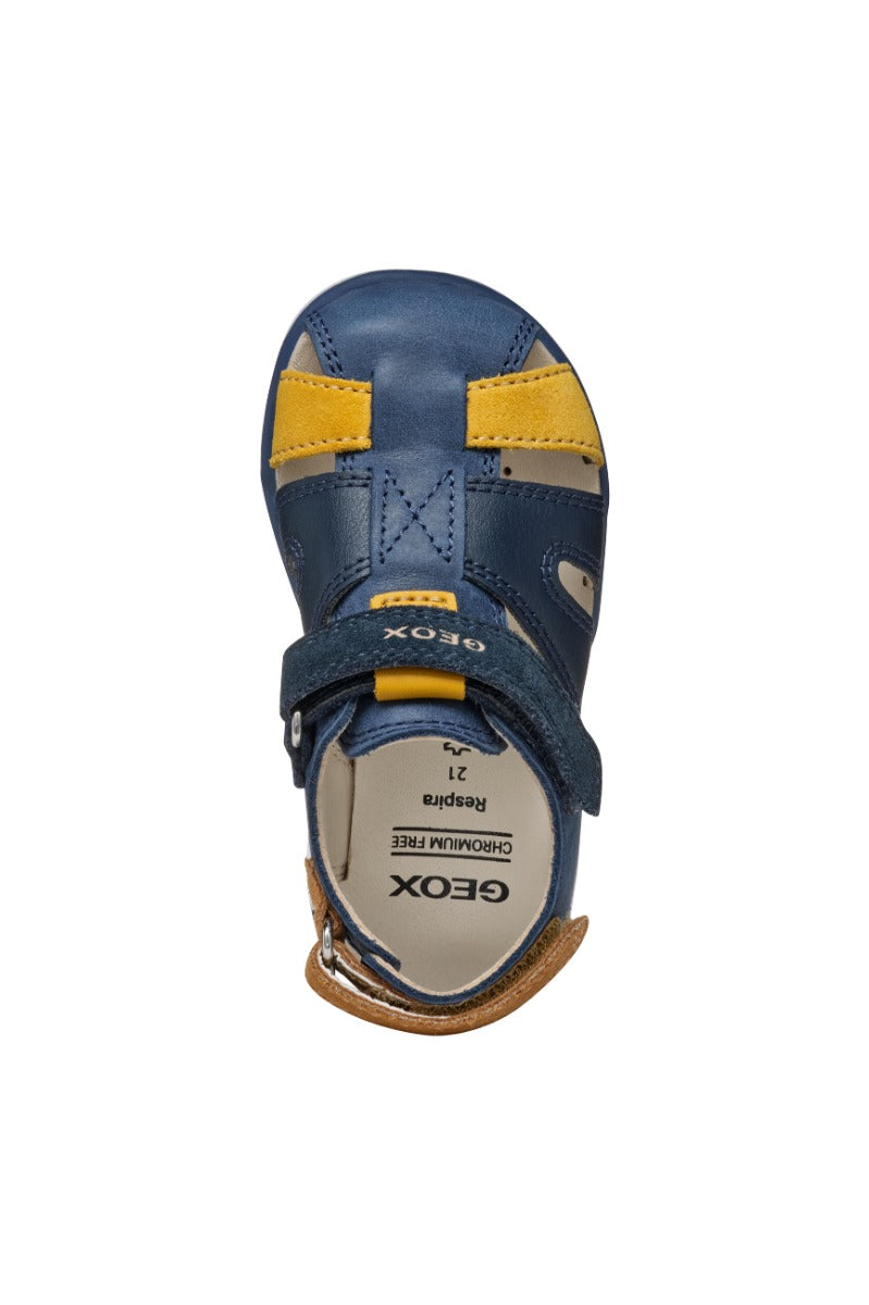 Geox sandale baieti 24-27 Delhi Dark Navy/Dark Yellow