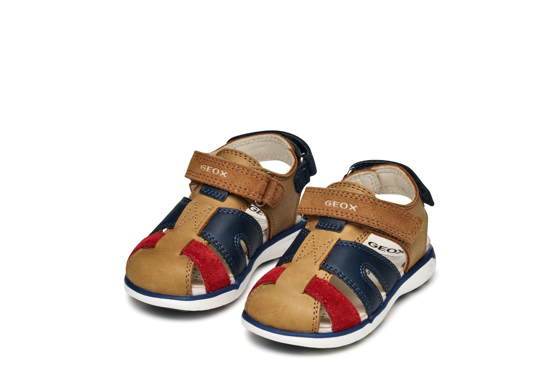 Geox sandale baieti 24-27 Delhi Whisky/Red