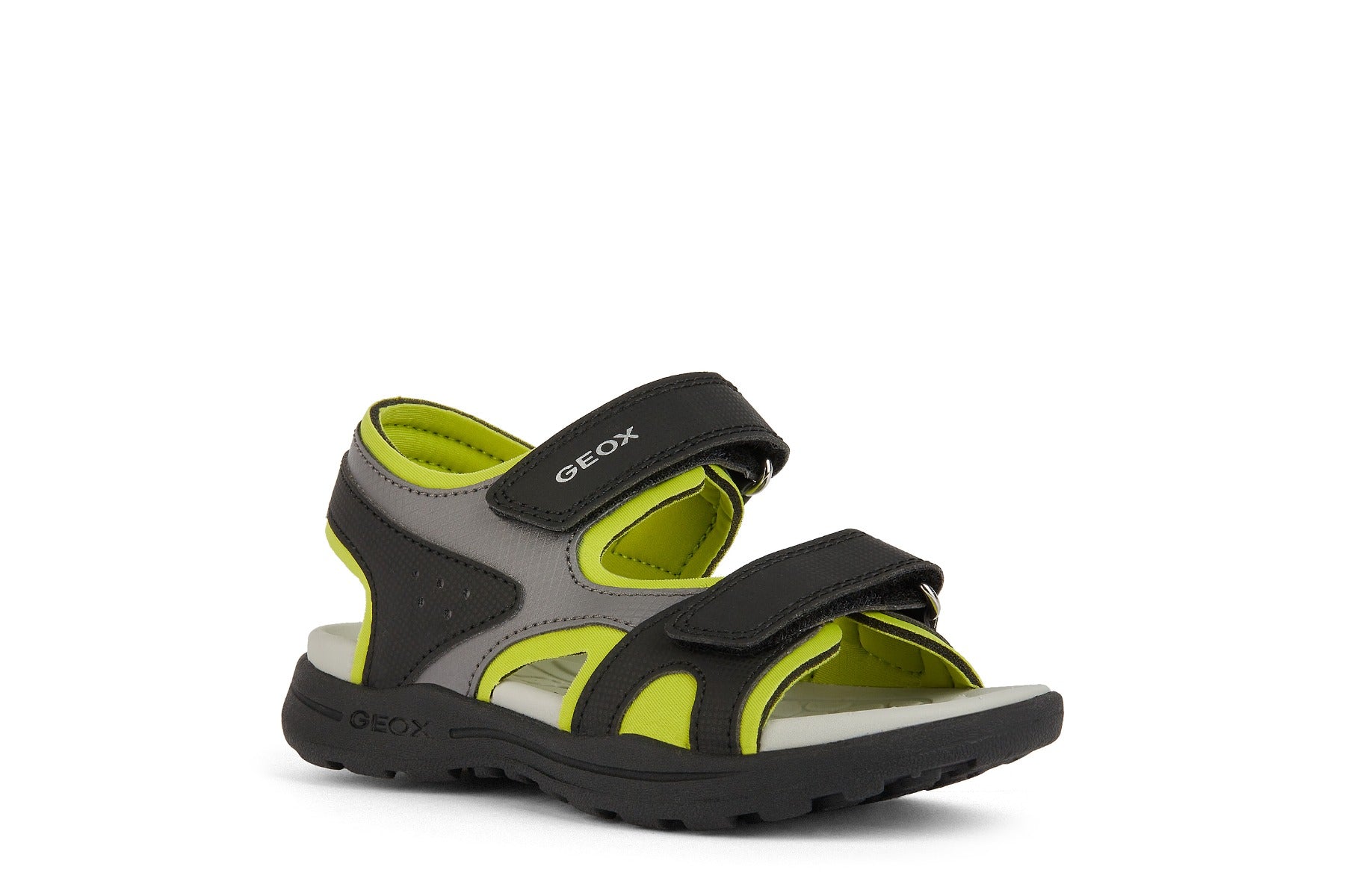 Geox sandale baieti 30-35 Vaniett Black/Lime