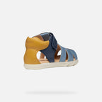 Geox sandale baieti Barefoot Steppieup Baby 20-27 Navy/Ochreyellow