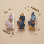 Geox sandale baieti Barefoot Steppieup Baby 20-27 Navy/Ochreyellow