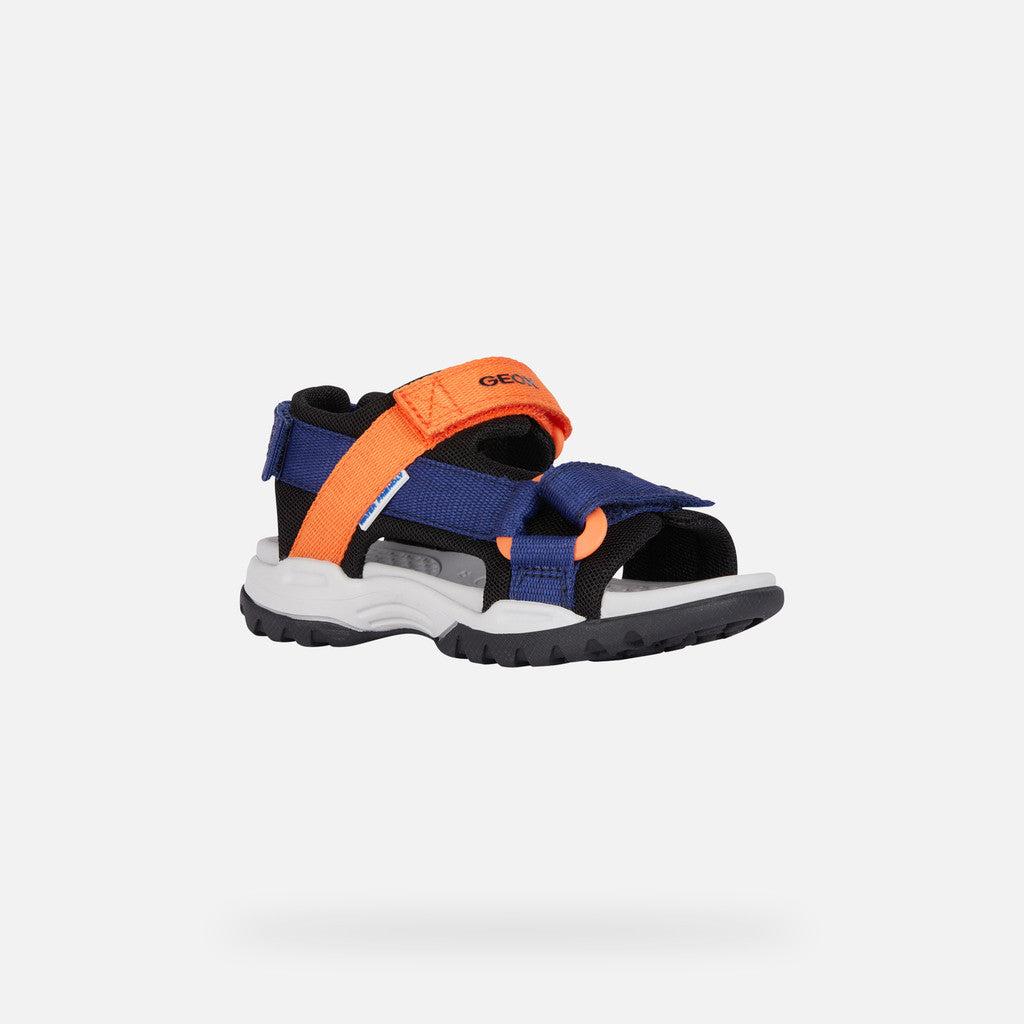 Geox sandale baieti Borealis Junior 26-34 Navy/Orange