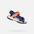 Geox sandale baieti Borealis Junior 26-34 Navy/Orange