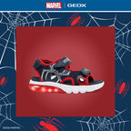 Geox sandale baieti cu LED Ciberdron 26-34 Spider-Man Navy/Red