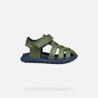 Geox sandale baieti Fusbetto Baby Quick Dry Water-resistant 20-27 Sage/Navy