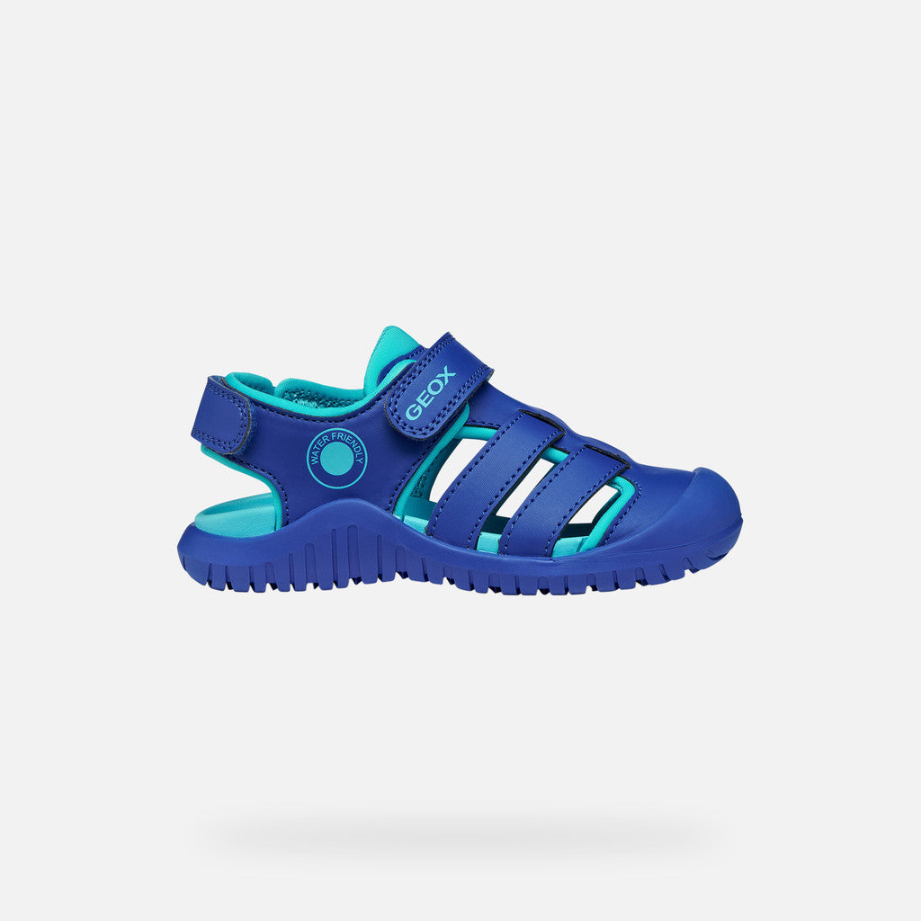 Geox sandale baieti Fusbetto Pro Junior Quick Dry Water-resistant 26-34 Royal/Light Blue