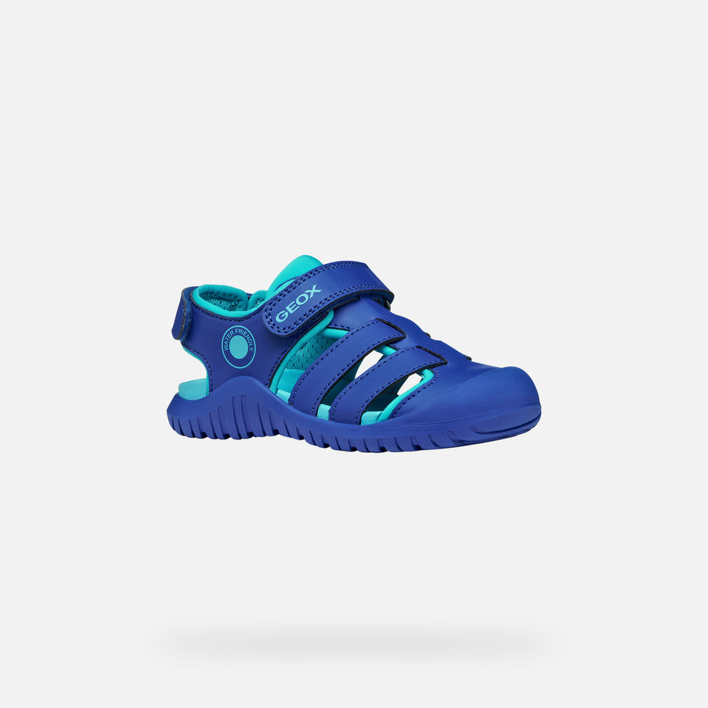Geox sandale baieti Fusbetto Pro Junior Quick Dry Water-resistant 26-34 Royal/Light Blue Imagine principală a produsului
