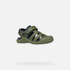 Geox sandale baieti Fusbetto Pro Junior Quick Dry Water-resistant 26-34 Sage/Navy