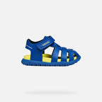 Geox sandale baieti Fusbetto Water-friendly Quick Dry Water-resistant 20-27 Royal/Lime