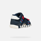 Geox sandale baieti Iupidoo Baby cu varf deschis 18-26 Navy/Red