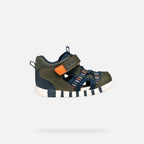 Geox sandale baieti Iupidoo Baby 18-26 Dark green/Orange