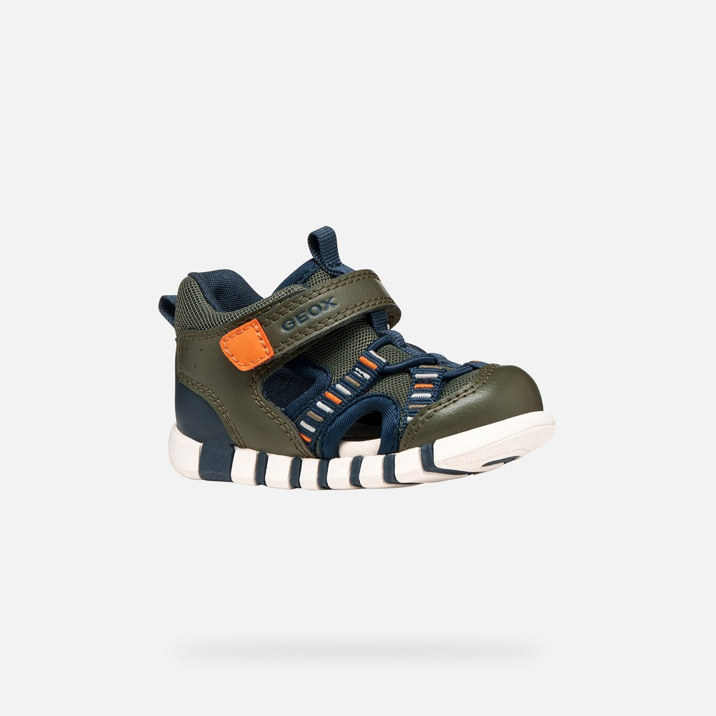 Geox sandale baieti Iupidoo Baby 18-26 Dark green/Orange