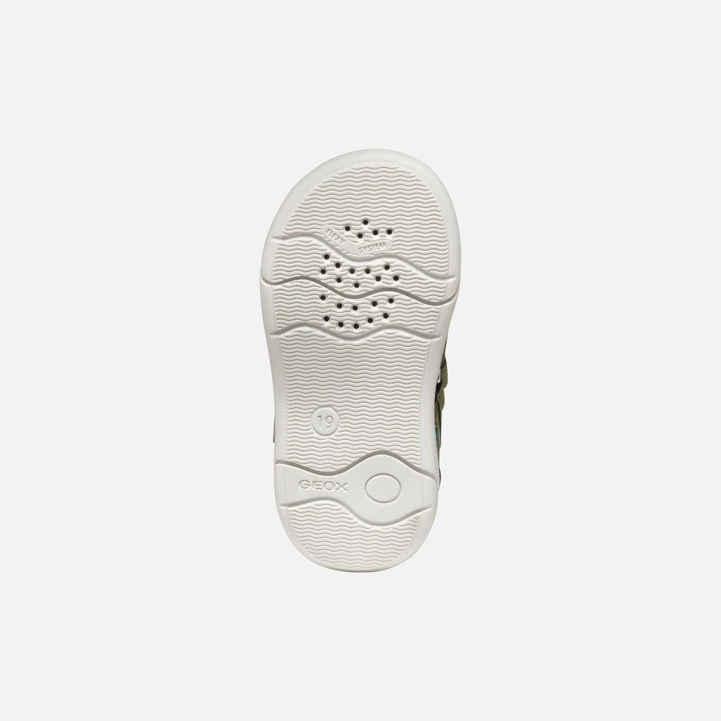 Geox sandale baieti Zapito Baby 18-26 Pistachio/Navy cu ancora