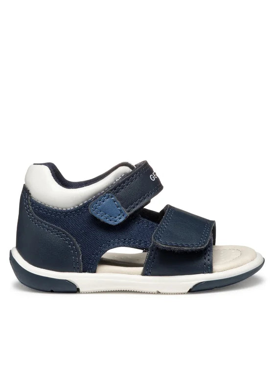 Geox sandale baieti Zapito Baby cu varf deschis 18-26 Navy/White