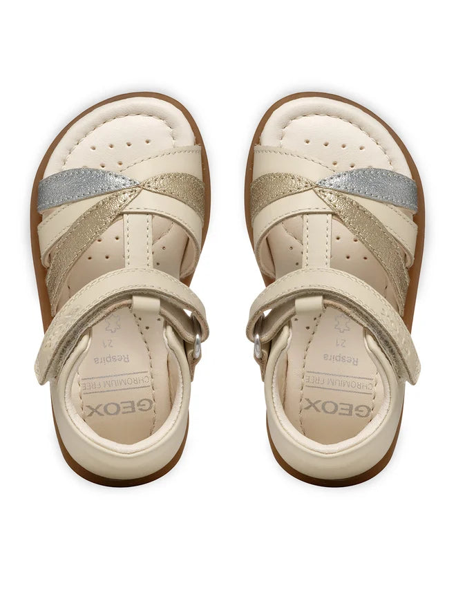 Geox sandale fete 24-27 Verred Ivory/Platinum