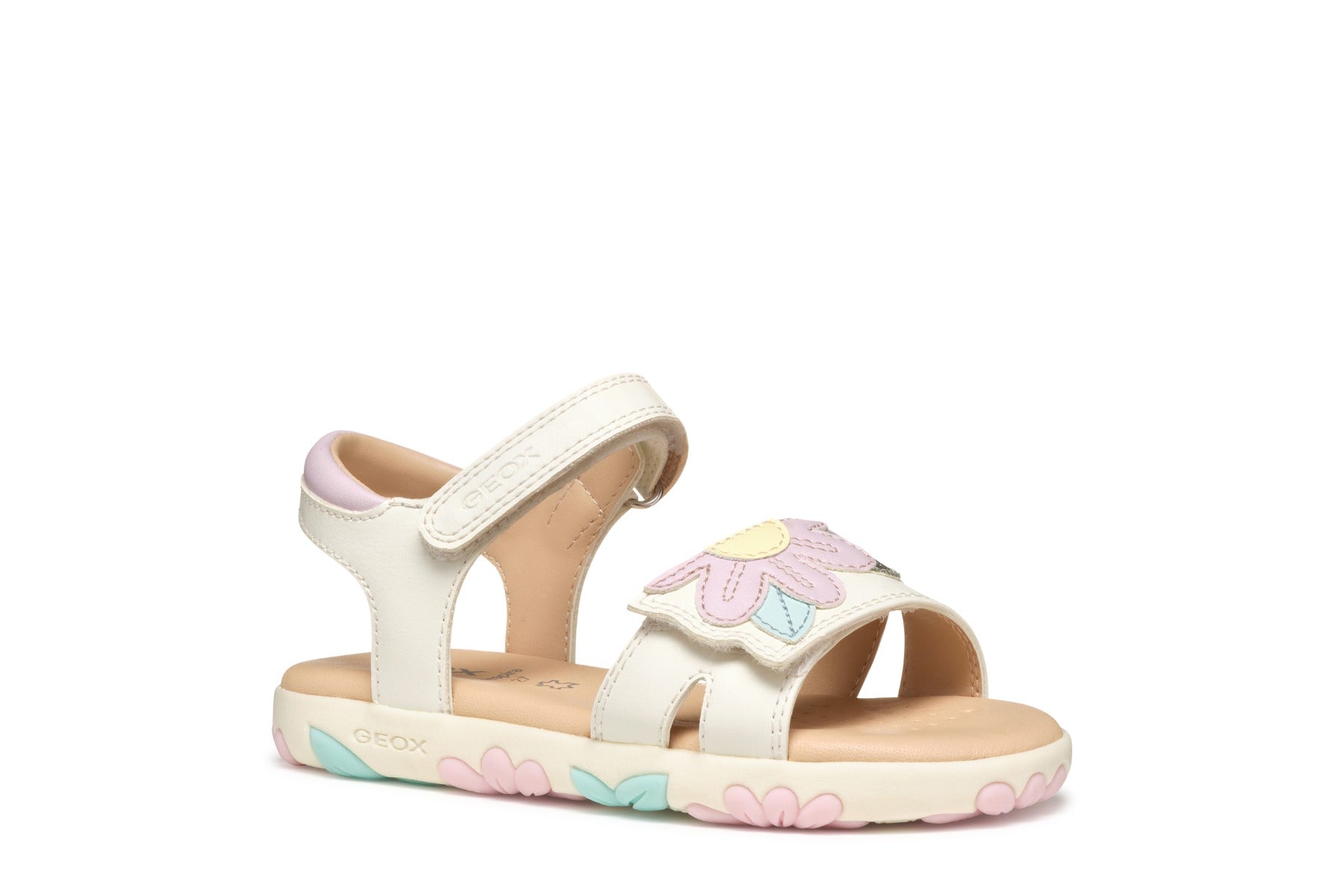 Geox sandale fete 28-31 Haiti White/Pink Imagine principală a produsului