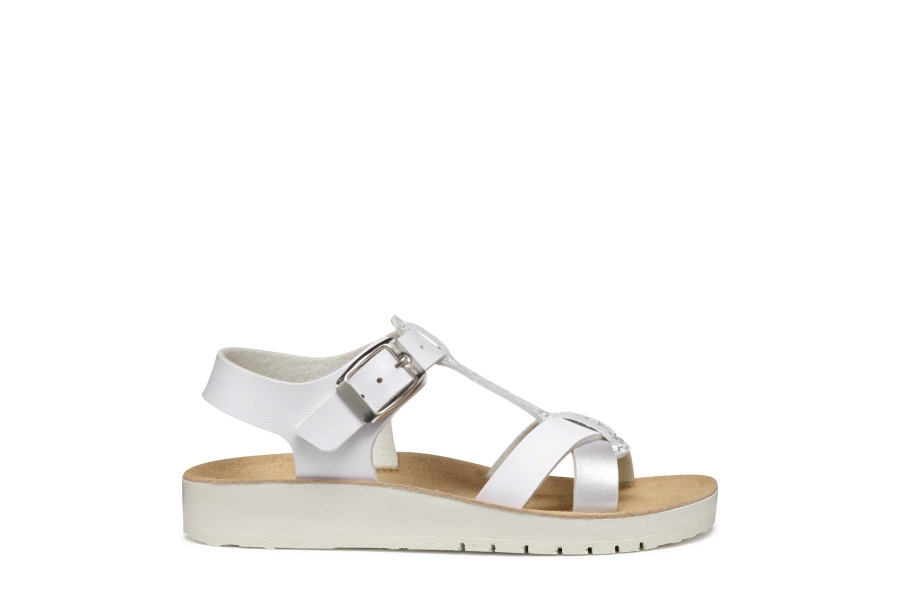Geox sandale fete 28-33 Costarei White/Silver Imagine secundară a produsului