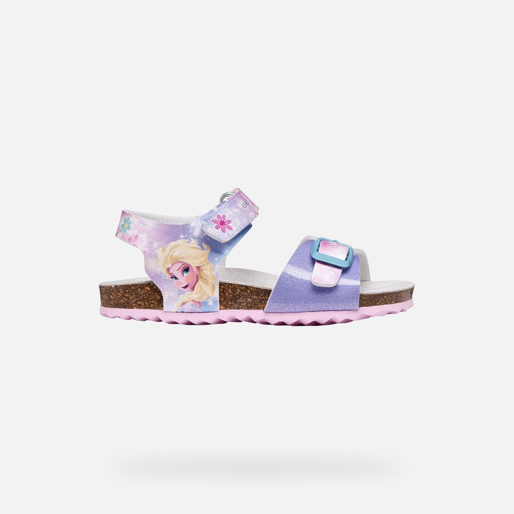 Geox sandale fete Adriel 24-32 Dark Lilac Frozen Elsa Imagine secundară a produsului