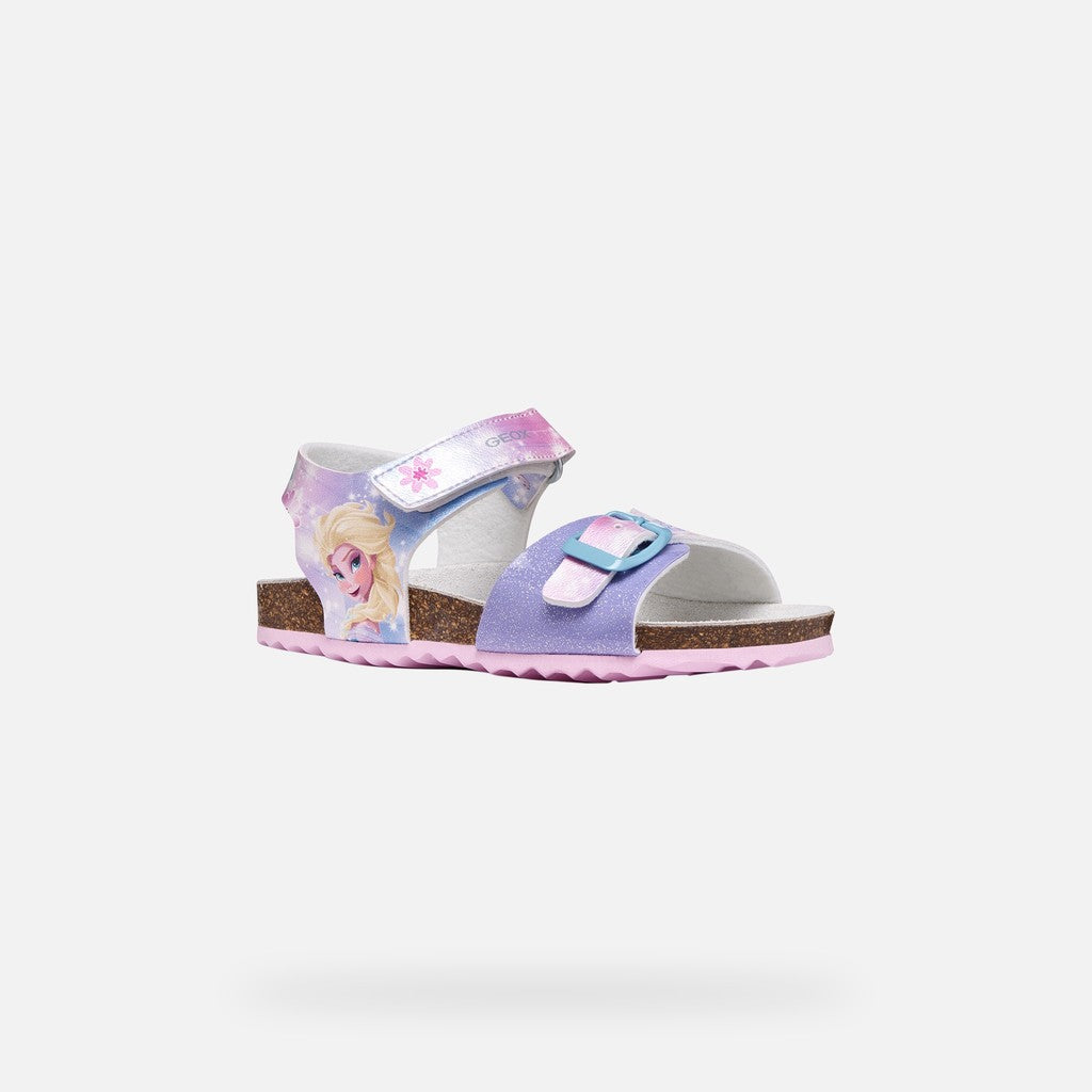 Geox sandale fete Adriel 24-32 Dark Lilac Frozen Elsa Imagine principală a produsului