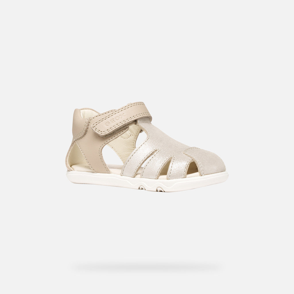 Geox sandale fete Barefoot Steppieup Baby 20-27 Beige